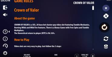 Crown of Valor: Regole