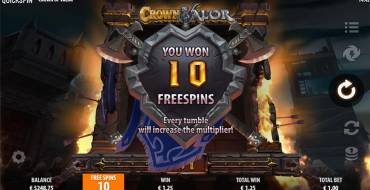 Crown of Valor: Giri gratis e/o respin