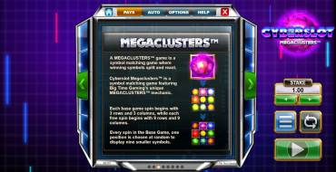 Cyberslot Megaclusters: Giochi bonus