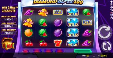 Diamond Blitz 100: Interfaccia