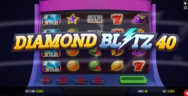 Diamond Blitz 40: Slot machine