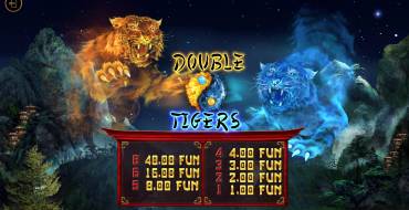 Double Tigers: Tabella dei pagamenti