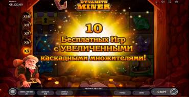 Dynamite Miner: Giri gratis e/o respin