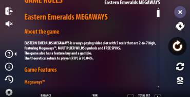 Eastern Emeralds MEGAWAYS: Regole