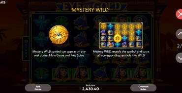 Eye of Gold: Giochi bonus