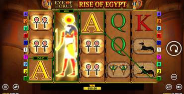 Eye of Horus: Rise of Egypt: Vincite