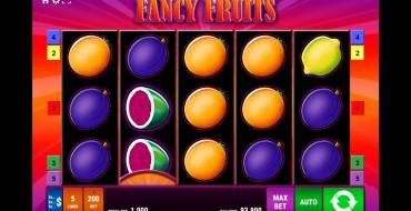 Fancy Fruits: Interfaccia