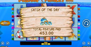 Fishin` Frenzy Even Bigger Catch: Vincite