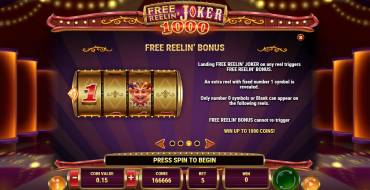 Free Reelin' Joker 1000: Giochi bonus