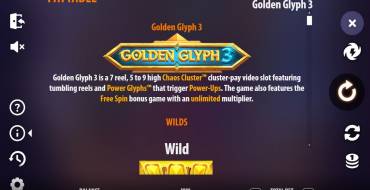 Golden Glyph 3: Tabella dei pagamenti