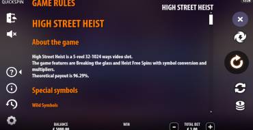 High Street Heist: Regole