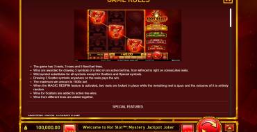 Hot Slot: Mystery Jackpot Joker: Regole