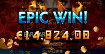 Hot to Burn – 7 Deadly Free Spins: Vincite