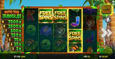 Into The Jungle Bonus Buy: Giri gratis