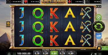 Kemet`s Treasures: Slot machine