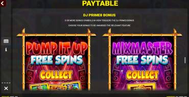 King Kong Cash Dj Prime8: Giochi bonus