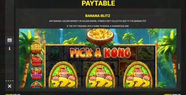 King Kong Cash Even Bigger Bananas 2: Giochi bonus