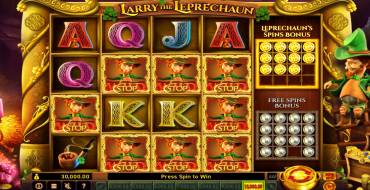 Larry the Leprechaun: Giri gratis e/o respin