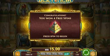 Legacy of Egypt: Giri gratis