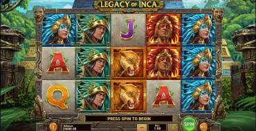 Legacy of Inca: Slot machine