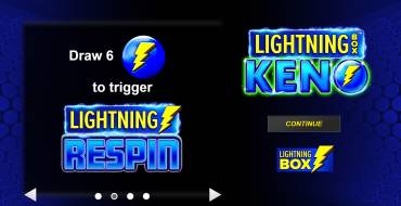 Lightning Box Keno: Caratteristiche uniche