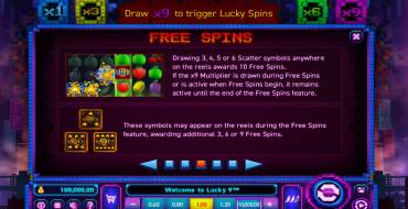 Lucky 9: Giri gratis e/o respin