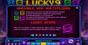 Lucky 9: Caratteristiche uniche