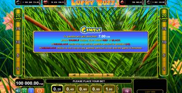 Lucky Buzz: Gioco del rischio