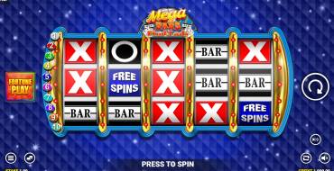 Mega Bars: Find the Lady Fortune Play: Slot machine