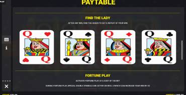 Mega Bars: Find the Lady Fortune Play: Giochi bonus