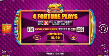 Mega Bars: Find the Lady Fortune Play: Caratteristiche uniche