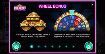 Miami Bonus Wheel: Giochi bonus