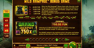 Mighty Wild: Panther: Giochi bonus