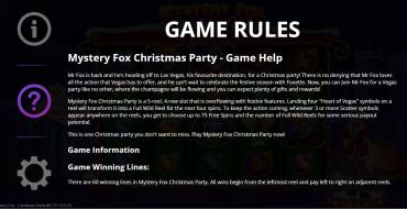 Mystery Fox Christmas Party: Regole