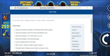 Neptune's Riches: Ocean of Wilds: Regole