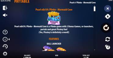 Pearl o’ Plinko – Mermaid Cove: Tabella dei pagamenti