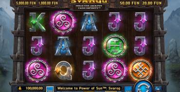 Power of Sun Svarog: Slot machine