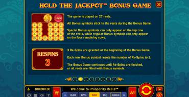 Prosperity Reels: Giochi bonus