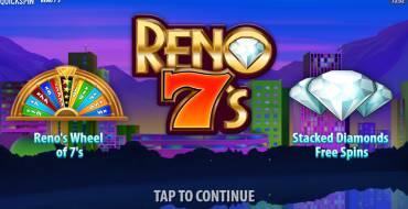 Reno 7’s: Slot machine