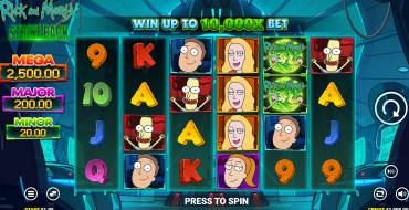 Rick and Morty Strike Back: Slot machine