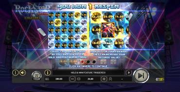 RockStar World Tour Hold&Win: Giri gratis e/o respin