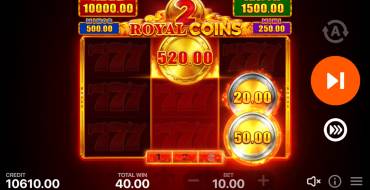 Royal coins 2: Hold and Win: Giochi bonus