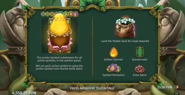 Royal Potato 2: Giri gratis e/o respin