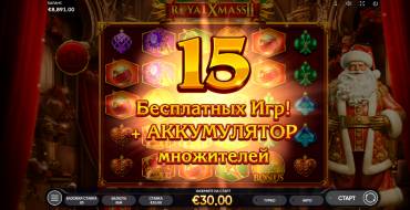 Royal Xmass 2: Giri gratis e/o respin