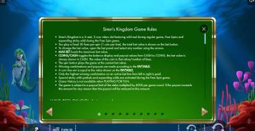 Siren’s Kingdom: Regole del gioco