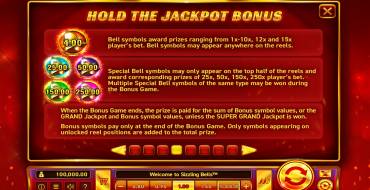 Sizzling Bells: Giochi bonus