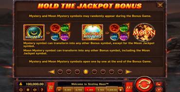 Sizzling Moon: Giochi bonus