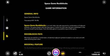 Space Gems. Rockblocks: Regole