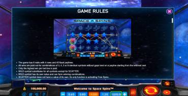 Space Spins: Regole