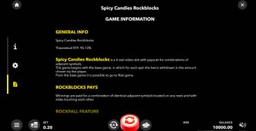 Spicy Candies. Rockblocks: Regole